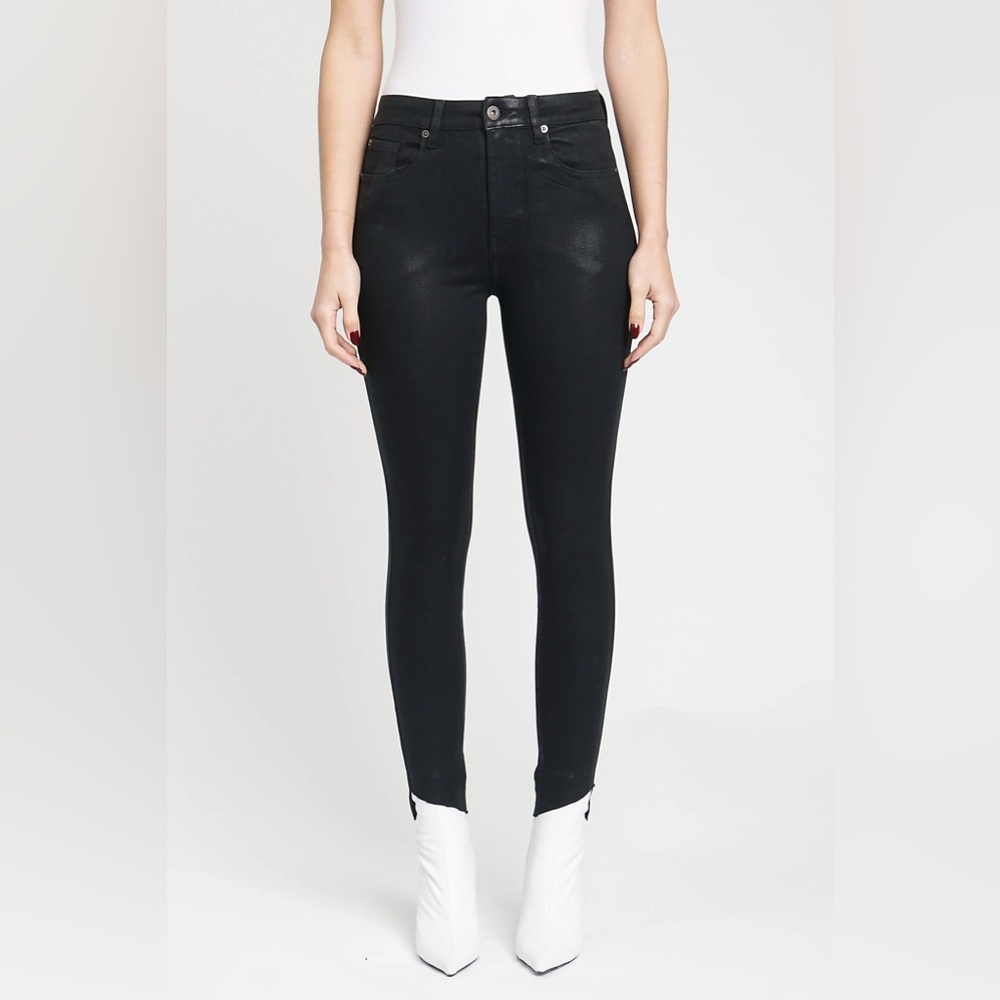 Pistola Aline High Rise Skinny Jeans in Coated Onyx - Size 26 - NWT